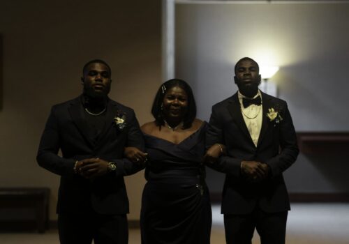 Brides-mother-escorted-in